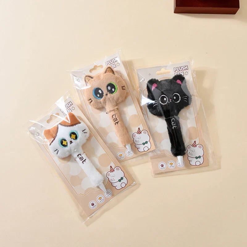 Stylos gel Chat en peluche