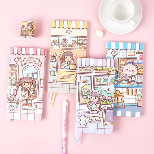 Lindo cuaderno de papel cuadriculado