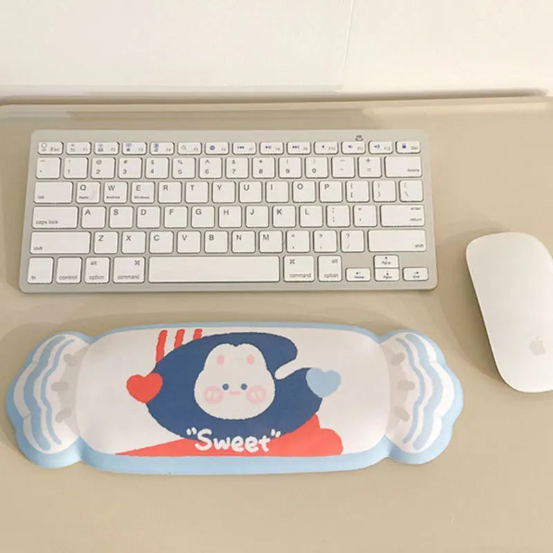 Tapis de souris et repose-poignet Sweet Bunny