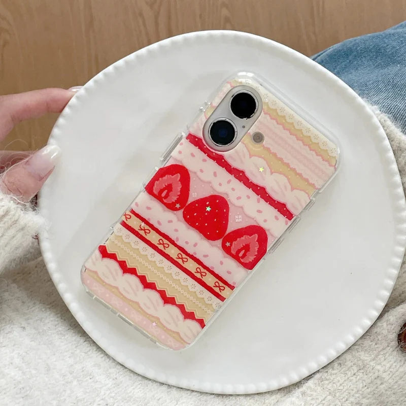 Coque de téléphone Samsung Gâteau Fraises et Crème