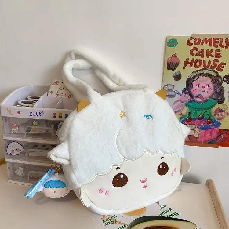 Sac fourre-tout à motif tête d'agneau