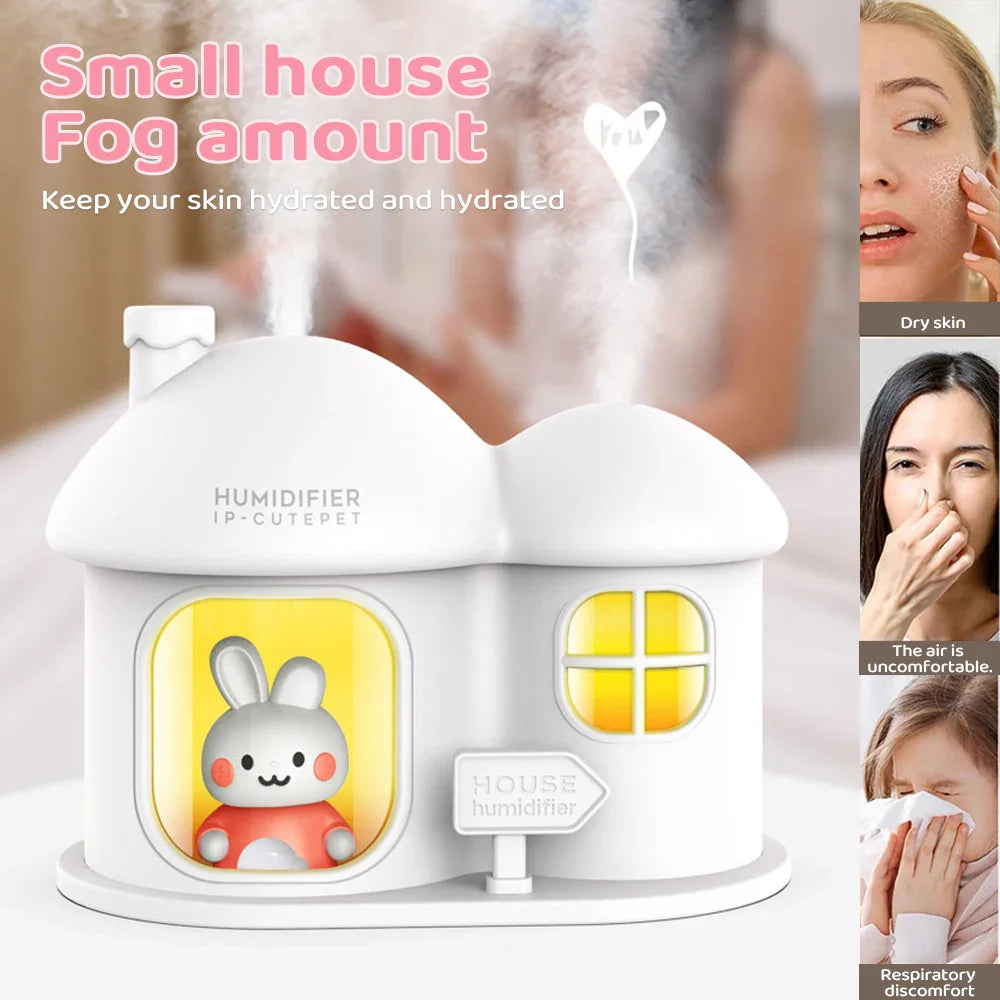 Bunny House Humidifier Night Light