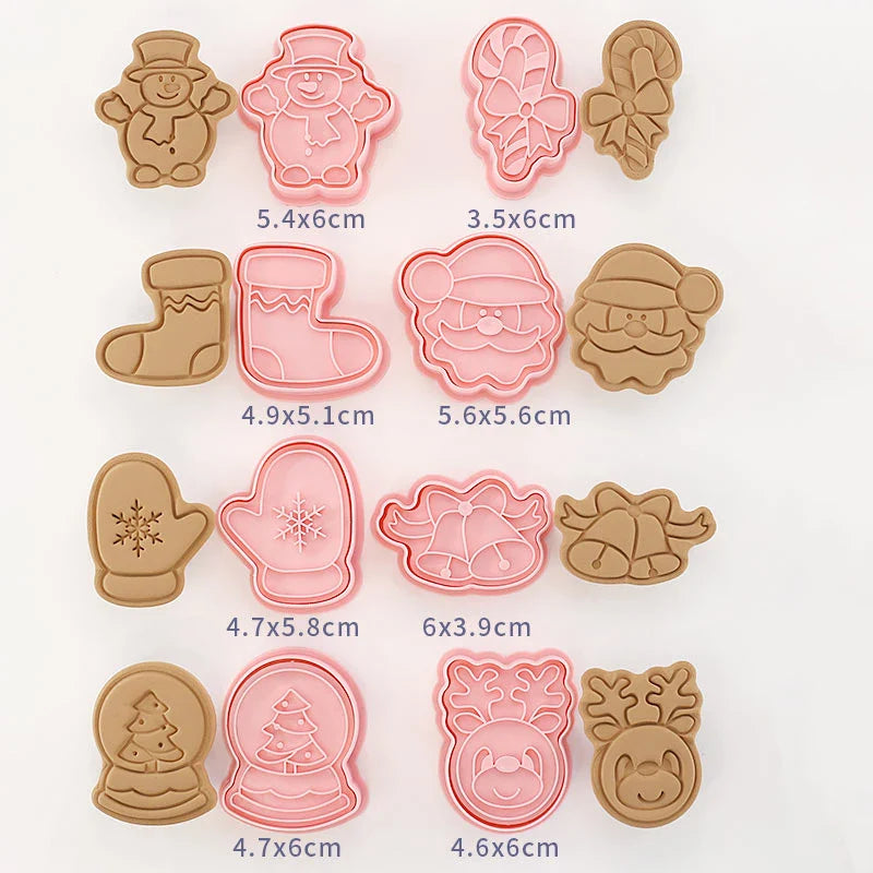Kawaii Cookie Cutters 3D 8 Pcs