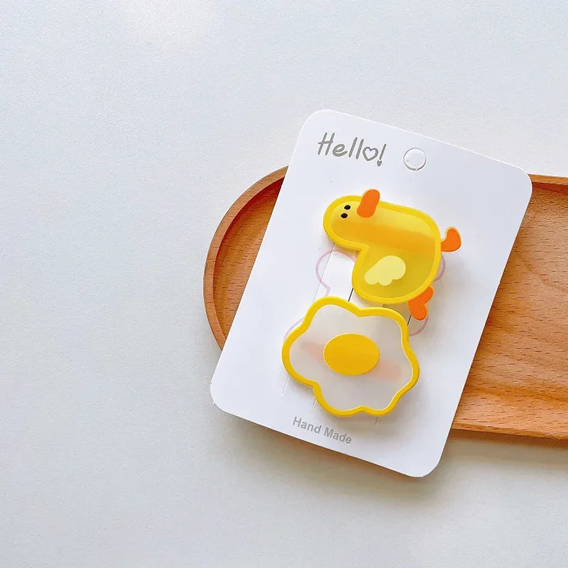 Kawaii Acrylic Hair Pin Clips