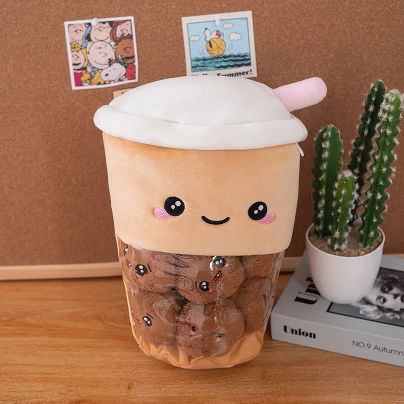 Peluches Boba Tea et Boba Pearl