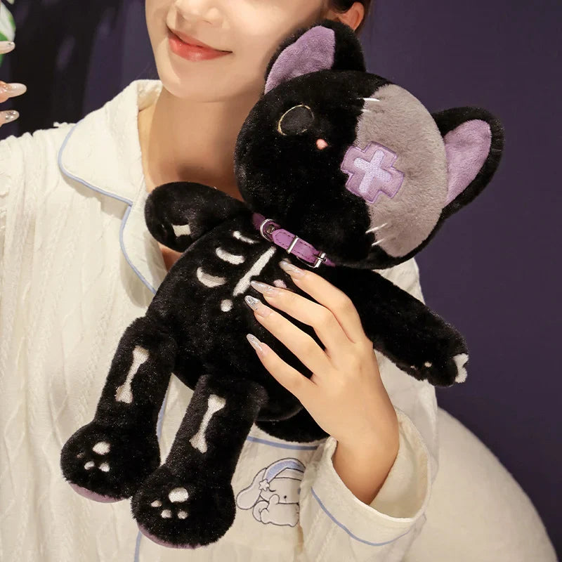 Peluches chat squelette