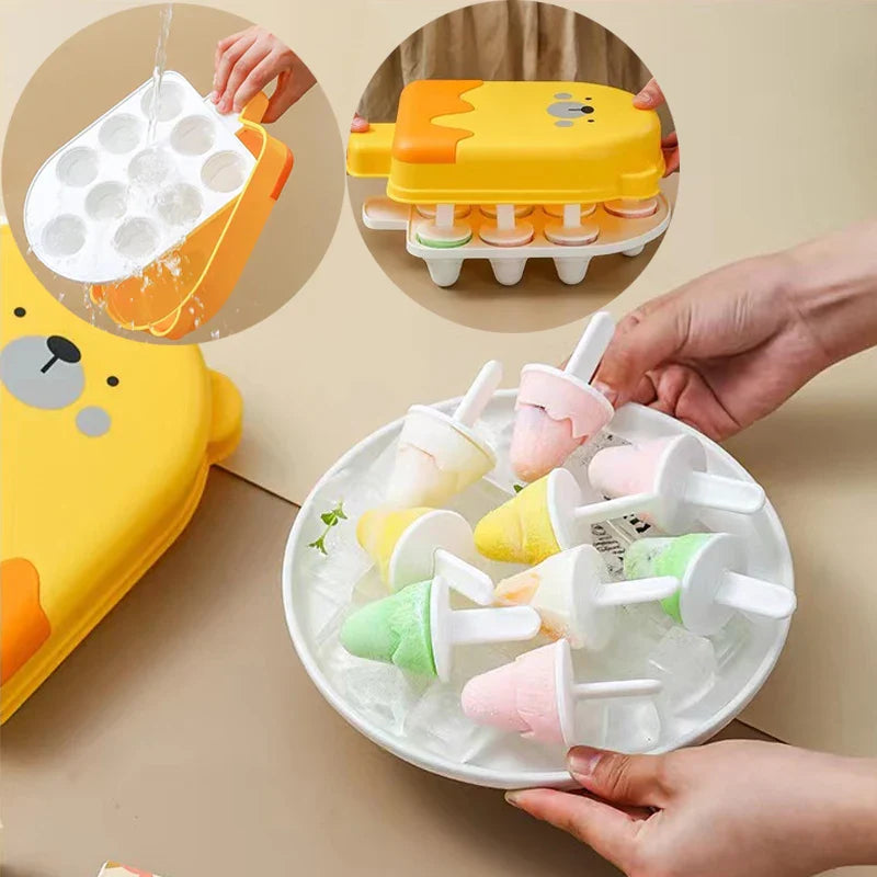 Molde para helado con forma de oso lindo