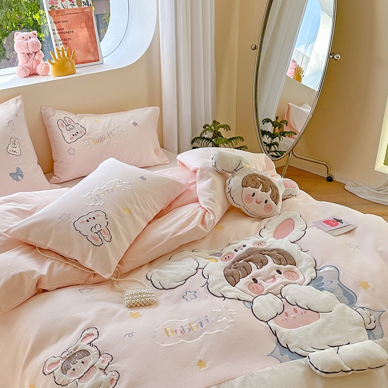 Ropa de cama de conejita