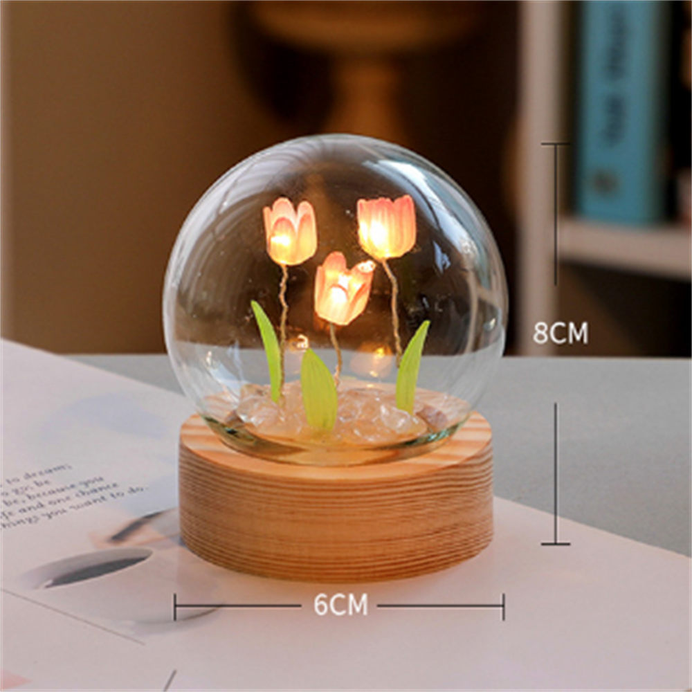Luz de noche de tulipán