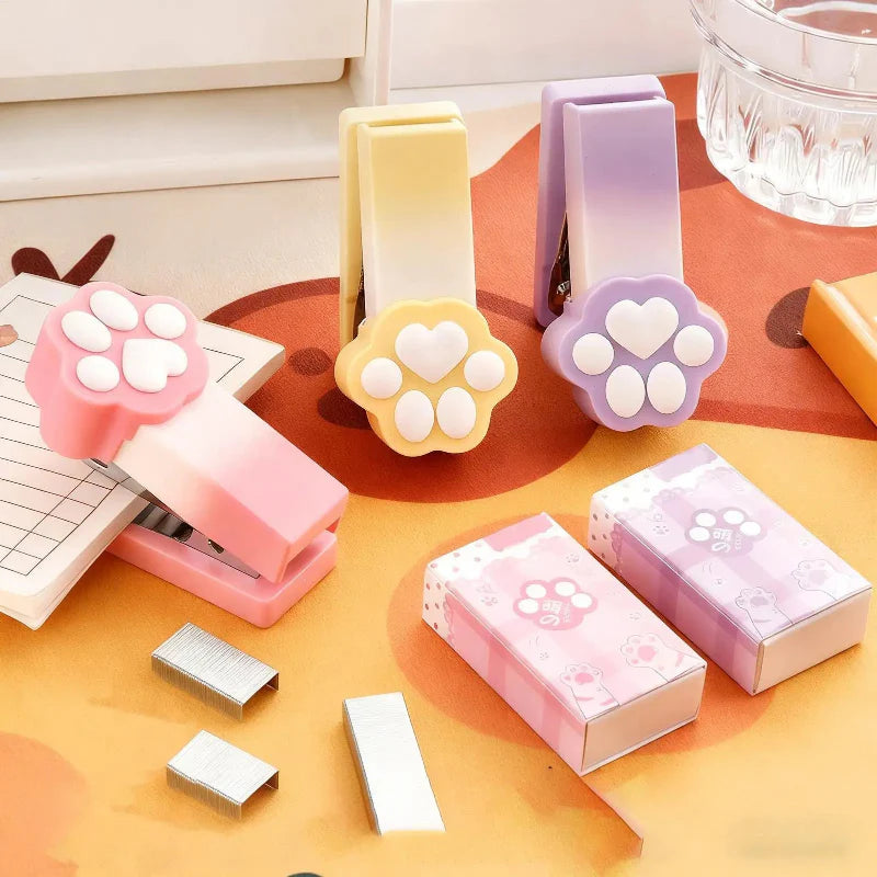 Agrafeuse Patte de Chat Kawaii Pastel