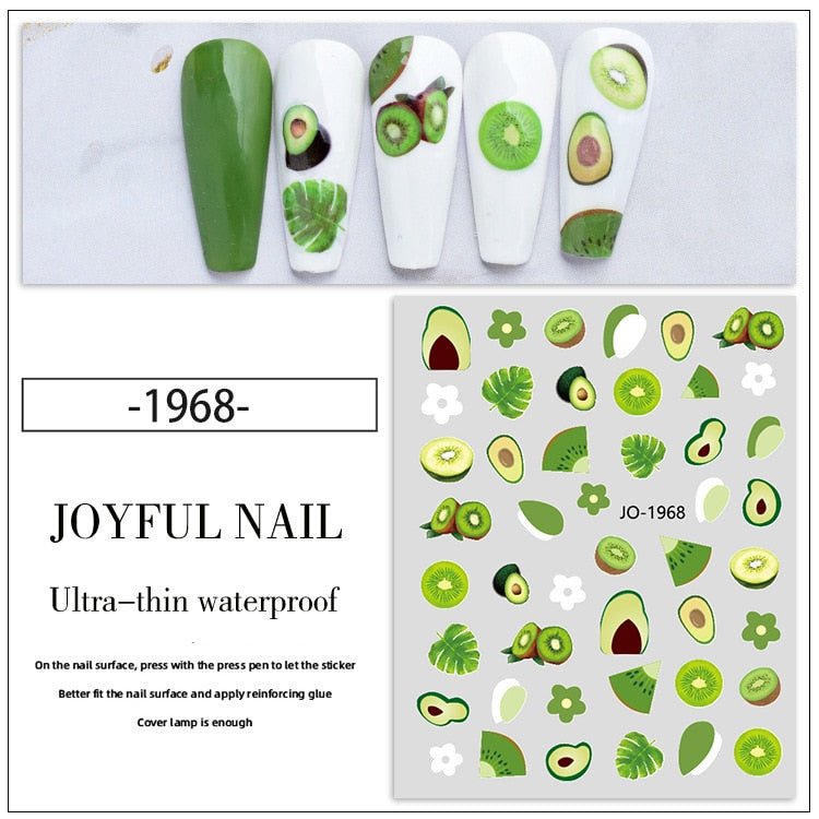Décalcomanies Nail Art Fruits