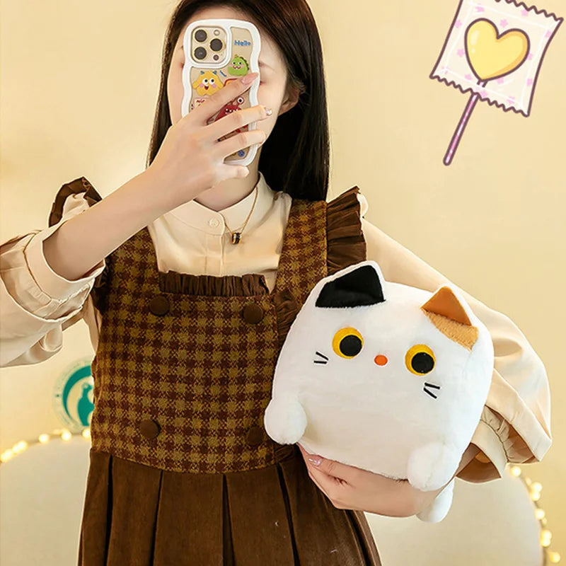 Peluches carrées Kawaii Neko