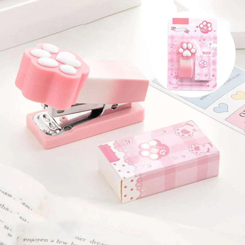 Agrafeuse Patte de Chat Kawaii Pastel