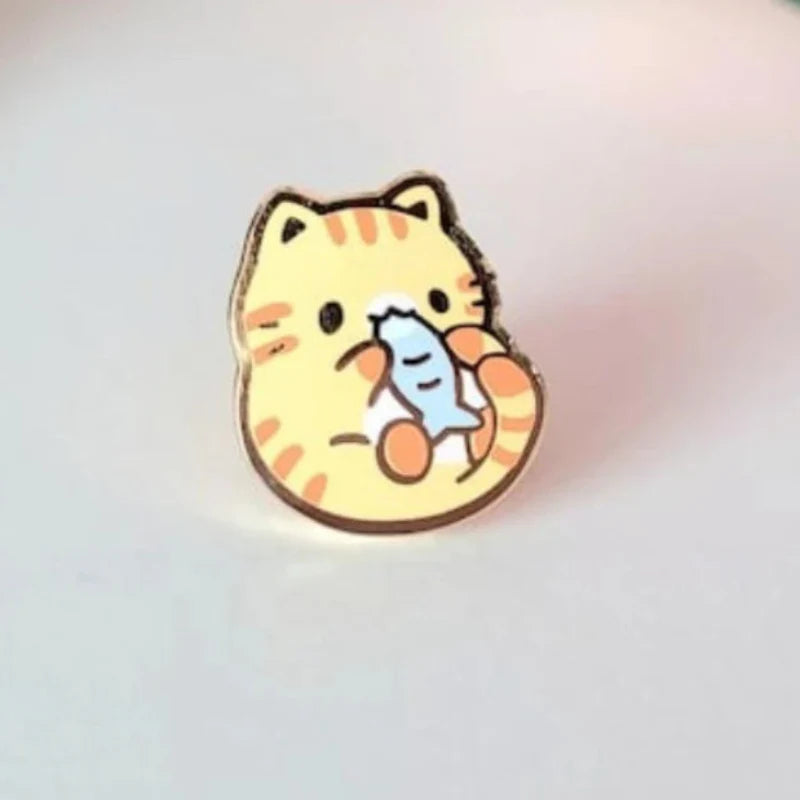 Cute Tiny Cat Enamel Pins
