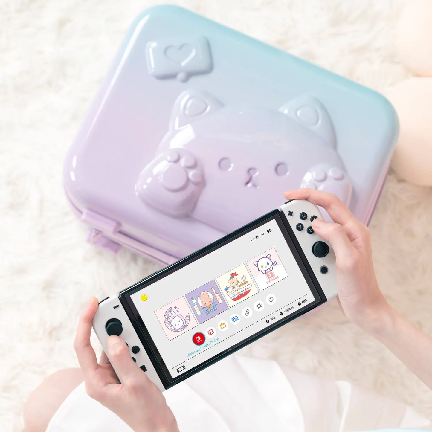Étui de rangement sécurisé Neko pour Nintendo Switch