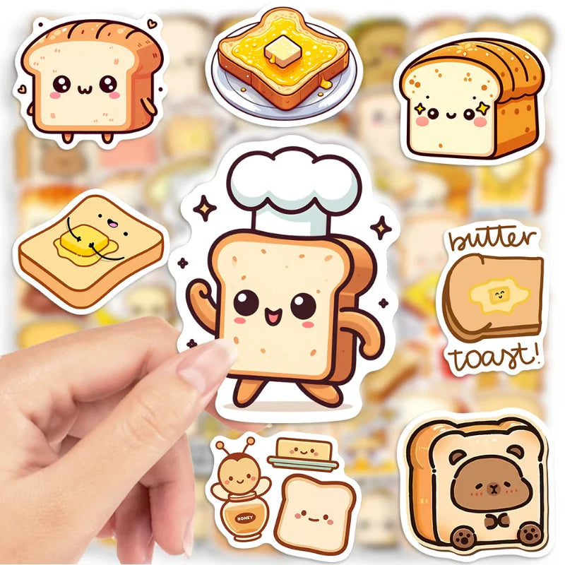 Kawaii Toast Sticker Pack
