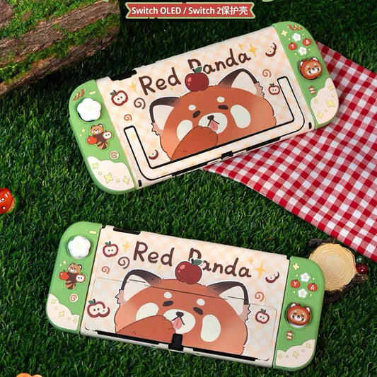 Kawaii Red Panda Picnic Switch Case OLED/NS2