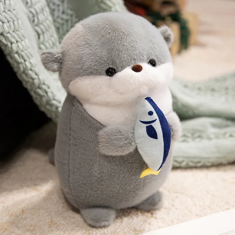 Adorables loutres en peluche