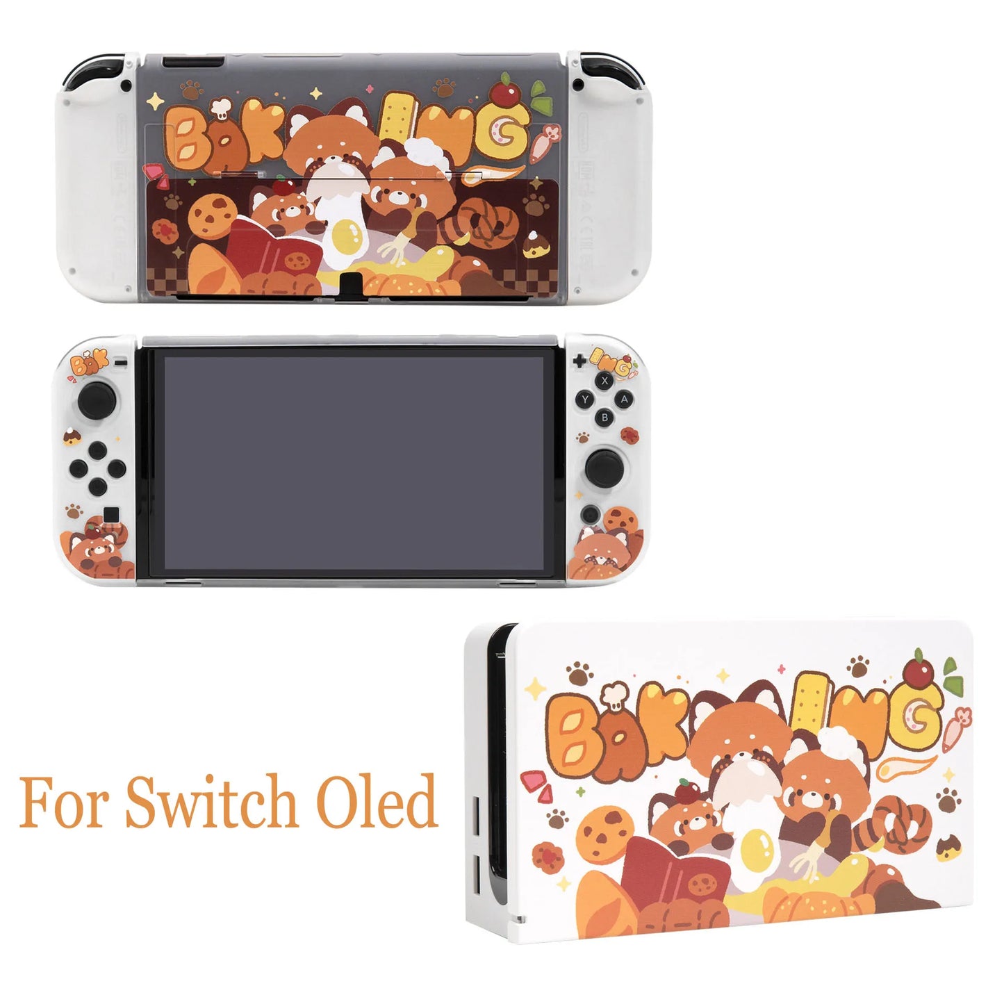 Étui Nintendo Switch Pandas roux