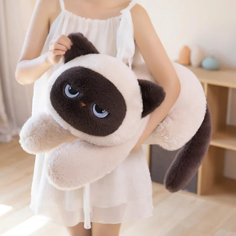 Oreillers de corps en peluche Chat endormi