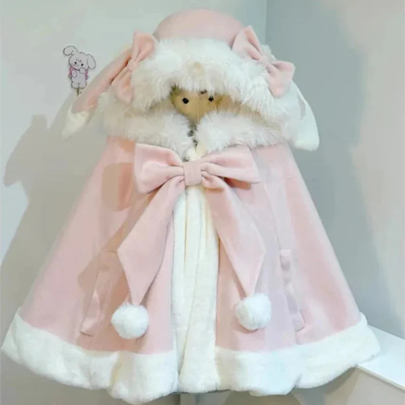 Cape à capuche lapin Kawaii