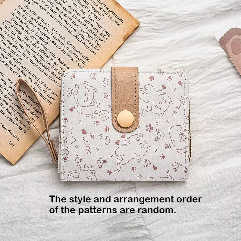 Pochette de poignet imprimé chat Kawaii