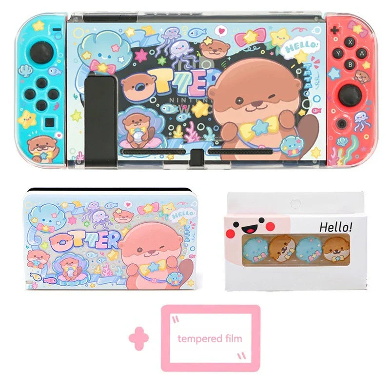 Étui Kawaii Otter pour Nintendo Switch