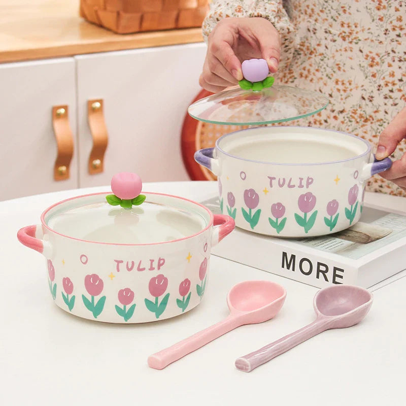Bol de ramen fleur kawaii