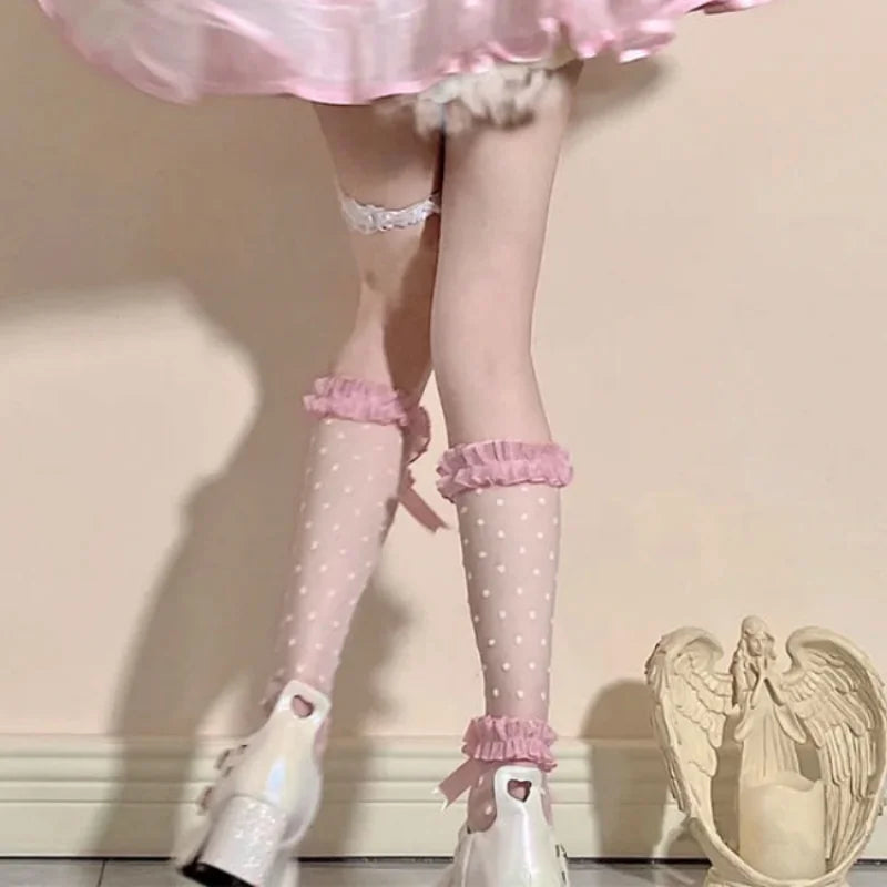 Pretty Polka Dot Socks