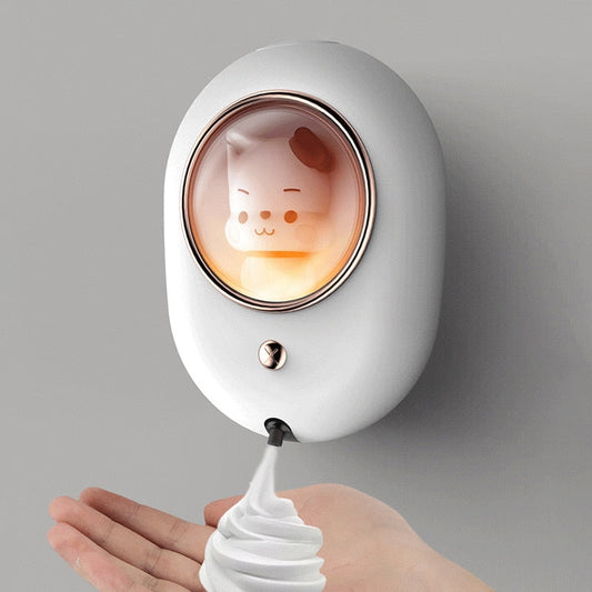 Distributeur automatique de savon mousse pour chat