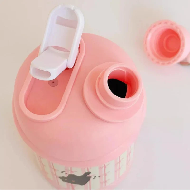 Bouteille Thermos Rose Chat Kawaii