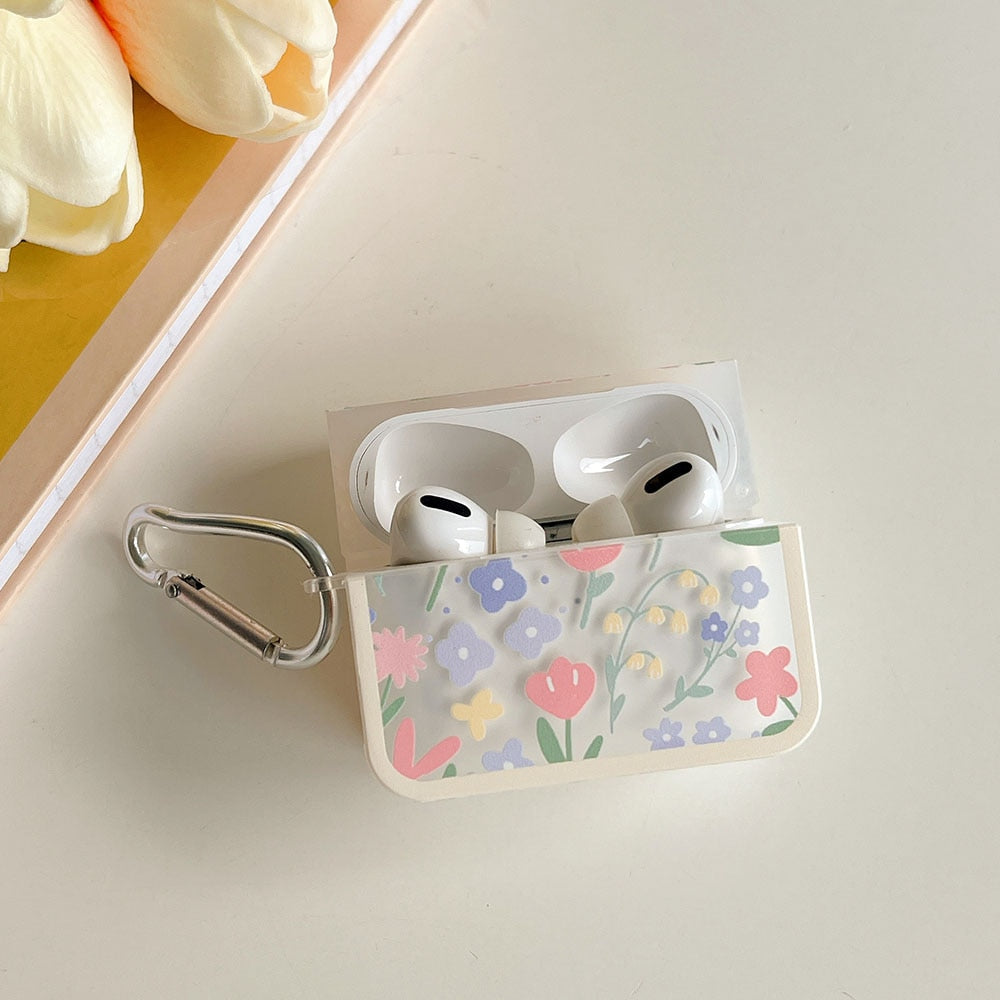 Étui AirPods à fleurs pastel