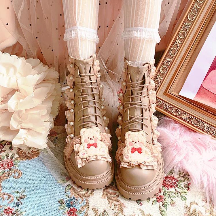 Botines de osito de peluche