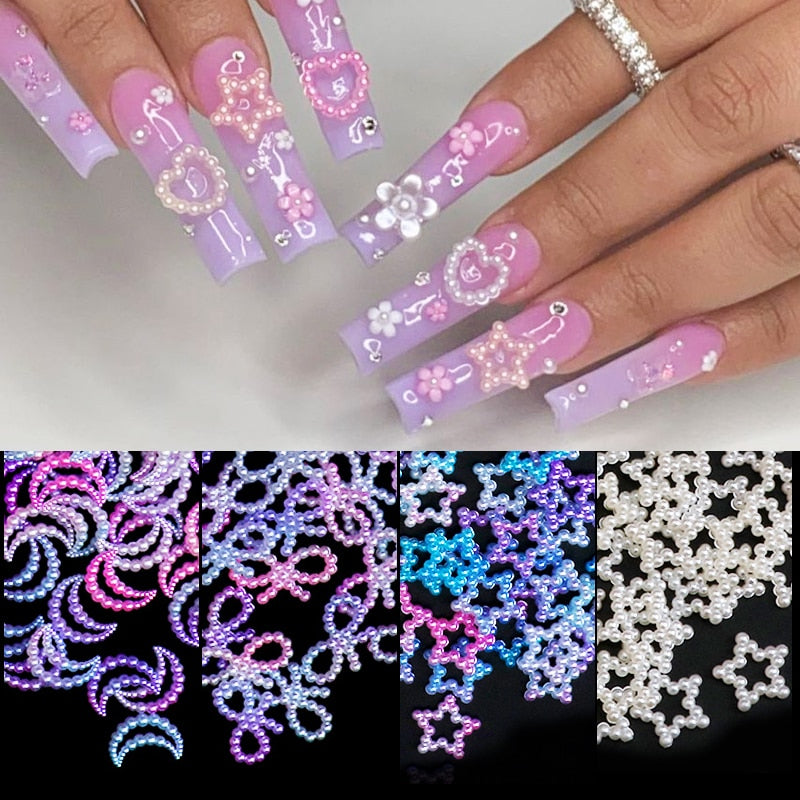 Breloques pour ongles en perles