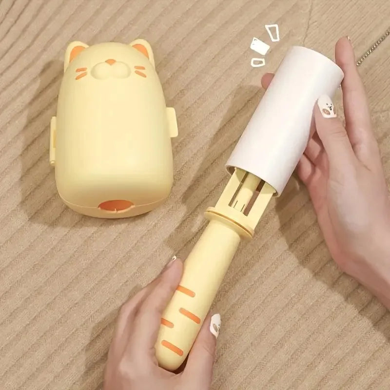 Rodillo quitapelusas con forma de gato