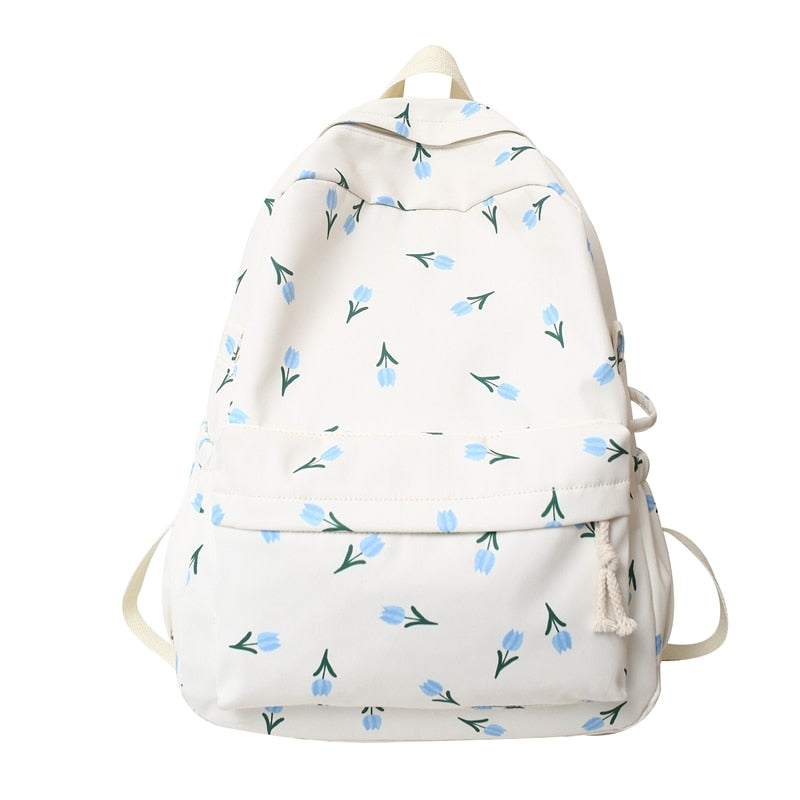Sac à dos Tulipes bleues