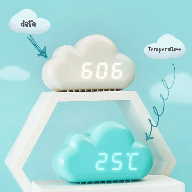 Reloj despertador digital en la nube