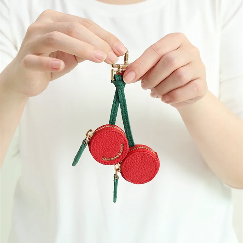 Cute Cherries Coin Purse Key Chain