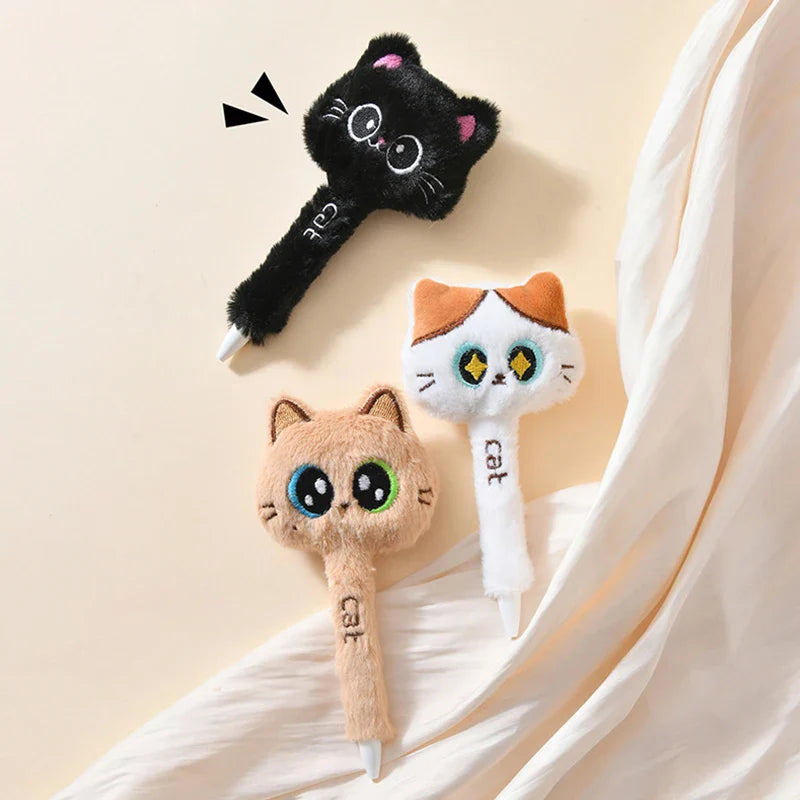 Stylos gel Chat en peluche