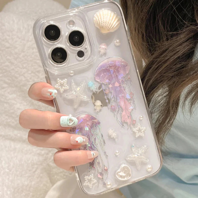 Cute Ocean Clear iPhone Case