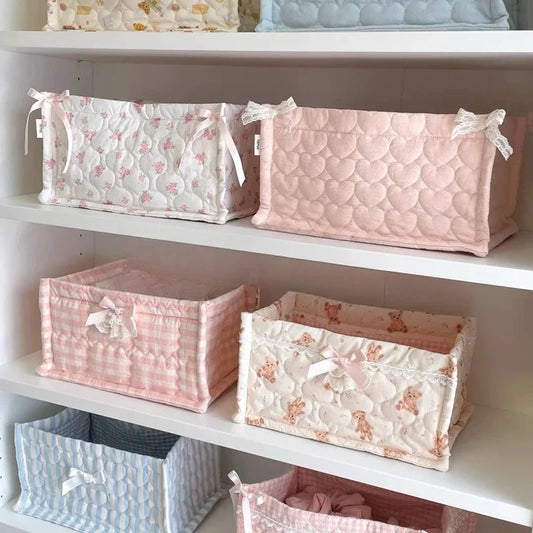 Kawaii Cottagecore Fabric Storage Box