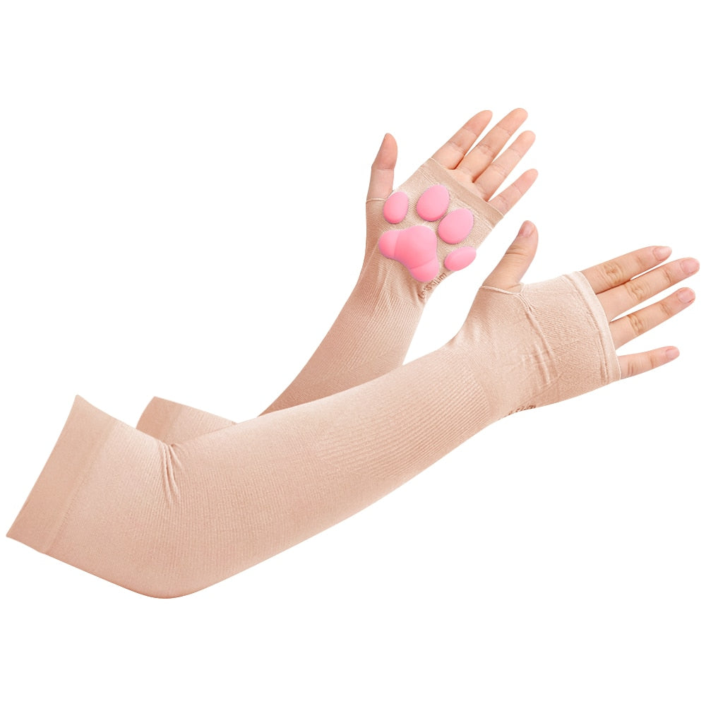 Thigh High Cat Paw Stockings & Warm Warmers