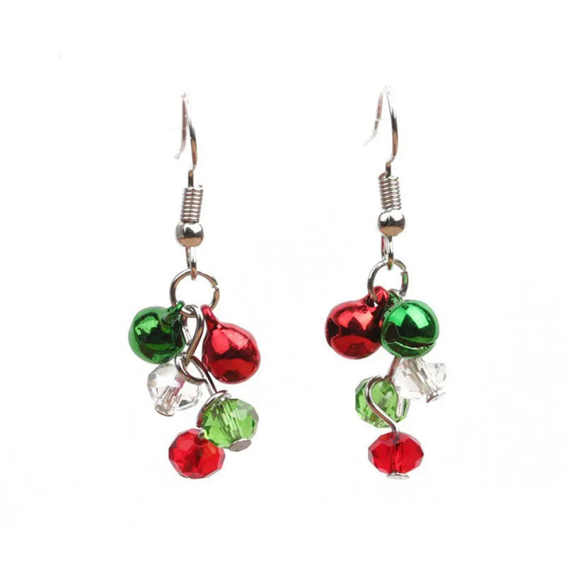 Boucles d'oreilles pendantes de Noël