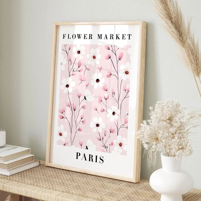 Kawaii Pastel Pink Prints Unframed 1-6PCS