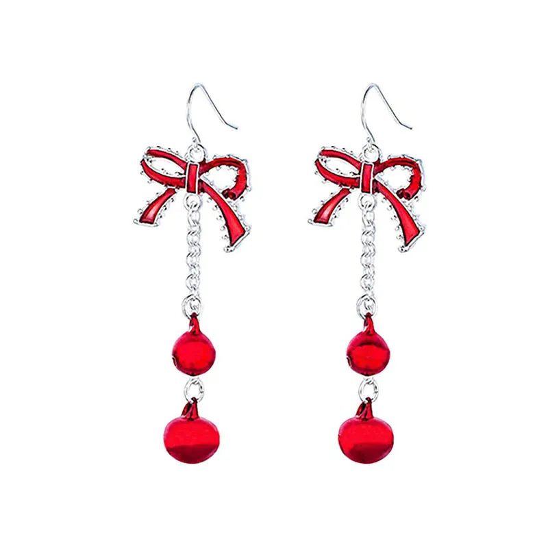 Boucles d'oreilles pendantes de Noël