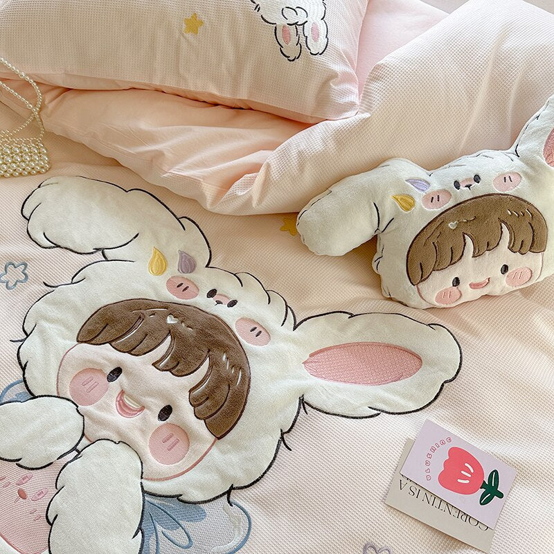 Ropa de cama de conejita