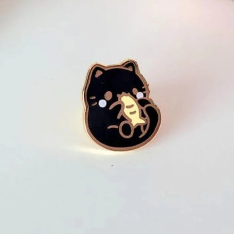 Cute Tiny Cat Enamel Pins
