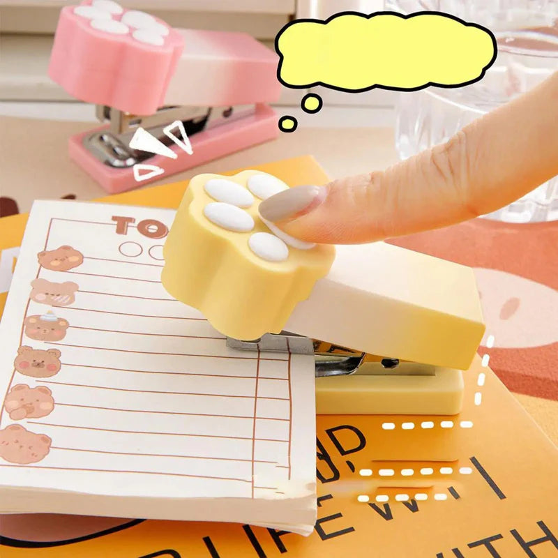Agrafeuse Patte de Chat Kawaii Pastel