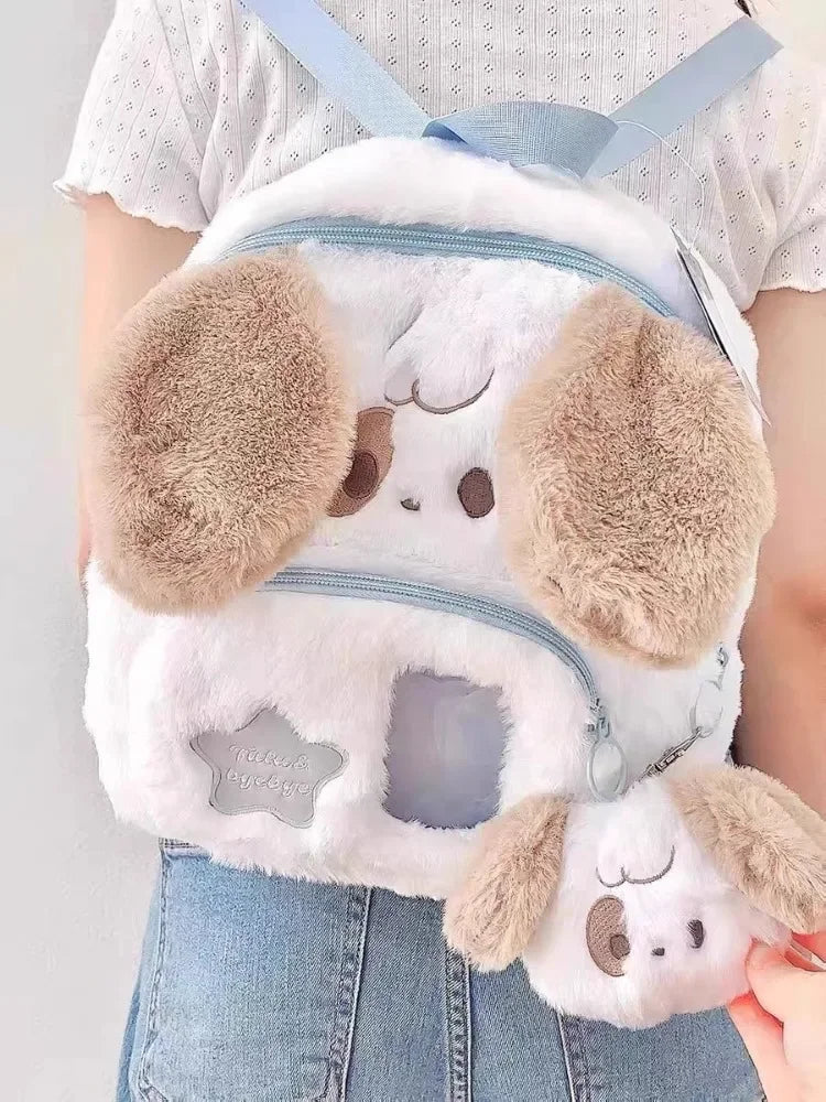 Sac à dos en peluche pour chiot