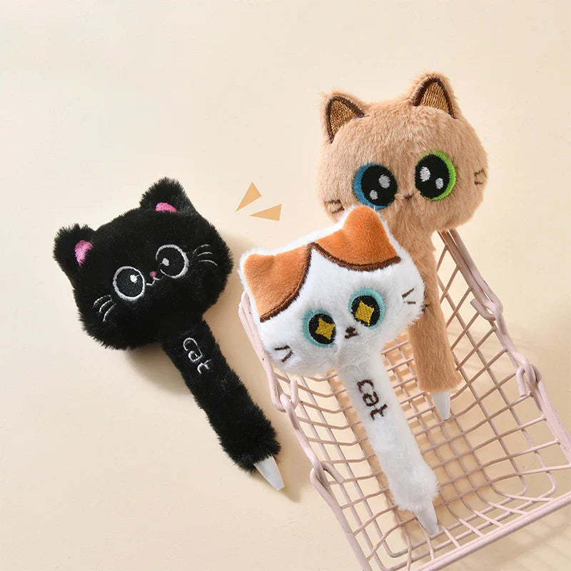 Stylos gel Chat en peluche